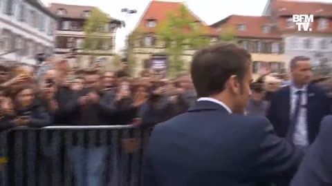 Macron was booed en masse during a visit to Alsace in eastern France.