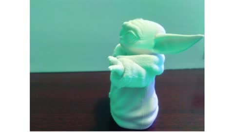 Baby Yoda 3D print Time laps