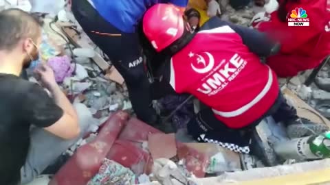 Earthquake Off Coast Of Turkey, Greece Causes Tsunami, Collapsed Buildings | NBC News NOW