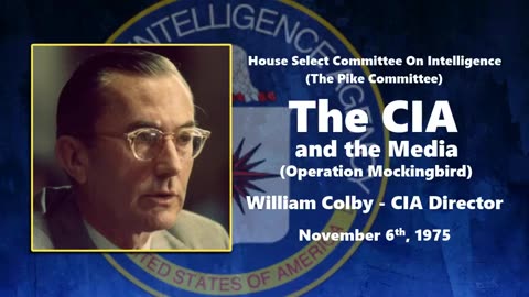CIA Director William Colby Testimony - Nov 6, 1975