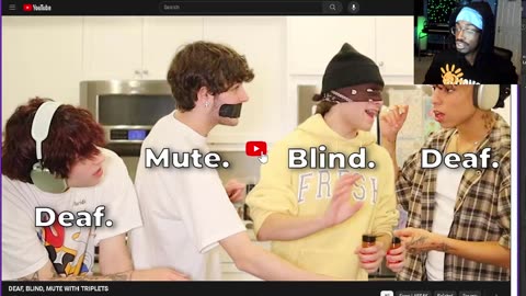 LARRAY DEAF, BLIND, MUTE WITH TRIPLETS iantheproducer tv reaction