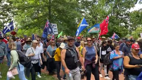 Live: Canberra Old Parliament House March and Protest 05/02/2022 Video 1 of 3