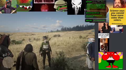 The Triple Jab Gang, aka the Insane Clot-Shot Posse ride out in Red Dead Online