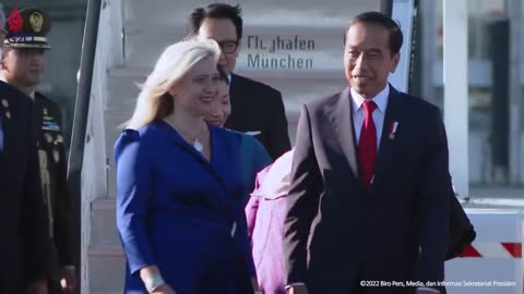 President Jokowi and Mrs. Iriana and Entourage Arrive in Munich, Germany, 26 June 2022