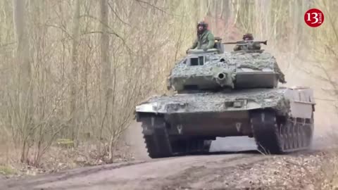 Russian military equipment seeking to transport Ukrainian 'Leopard-2' tank were targeted by drones