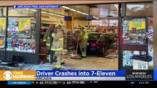 Car 'intentionally' driven through front of 7-Eleven_ Police