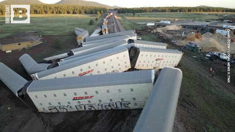 ANOTHER ONE?! 23 Train Cars Heavily Damaged in Arizona Derailment