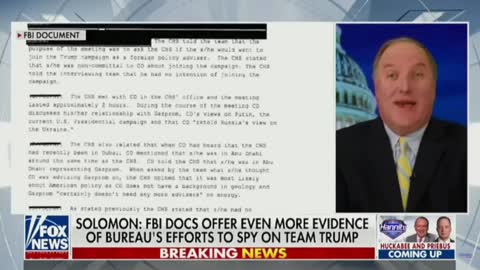 John Solomon: Declassified Docs Show FBI Directed Efforts to Spy on Team Trump