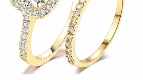 Dazzle in Forever: Jude Jewelers' 1.5 Carat Wedding Engagement Eternity Bridal Ring Set
