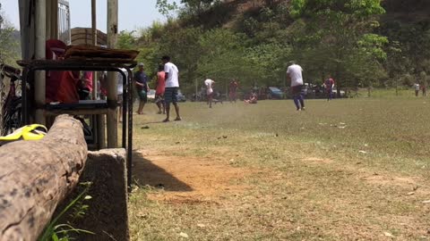 Man Smashes Hornets Nest During Soccer Warm Up