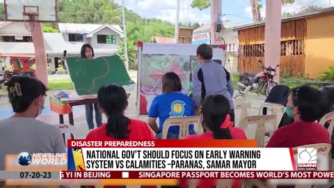 National gov't should focus on early warning system vs calamities