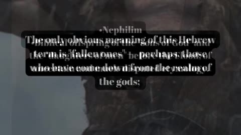 Nephilim Biblical offspring of the "sons of God"