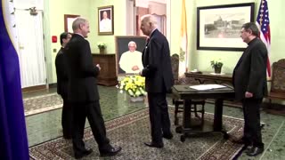 Biden signs condolence book for Pope Benedict