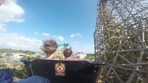 Amazing wooden Coaster in Europa Park!