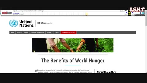 THE BENEFITS OF WORLD HUNGER IN A MODERN WORLD