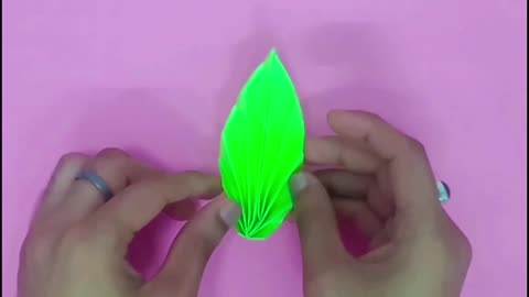 From Paper to Art: Easy Origami Leaf Tutorial | Perfect for Beginners