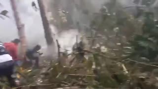 Accidente de helicóptero del Ejército en el sur de Bolívar