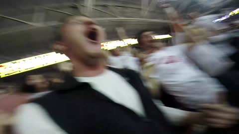 Crowd Reaction to Arkansas OT Win