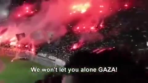Moroccan Football Fans Show Solidarity with Palestine