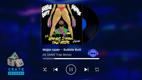 Major Lazer - Bubble Butt (DJ SNAKE Trap Remix) | Crate Records