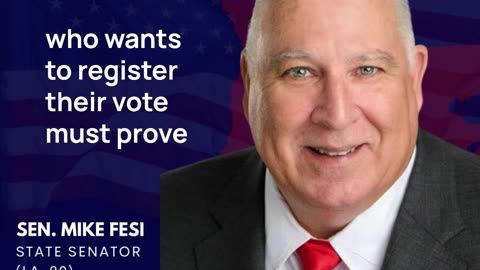 Sen. Mike Fesi Calls for Voter Citizenship Proof Law