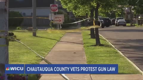 CHAUTAUQUA COUNTY VETERANS PROTEST NEW NY STATE GUN LAW