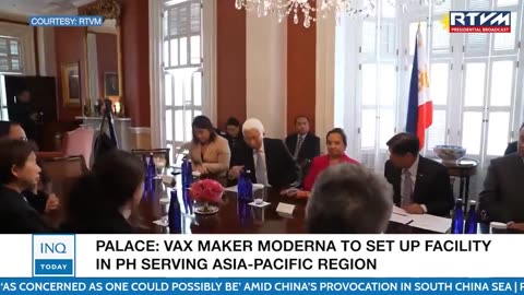 Palace: Vax maker Moderna to set up facility in PH serving Asia-Pacific region | #INQToday