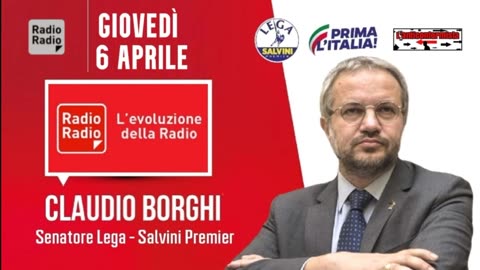 🔴 Intervista radiofonica al Sen. Claudio Borghi a "Lavori In Corso" su Radio Radio (06/04/2023).