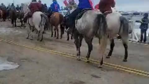 Freedom riders in Milk River, AB this morning!