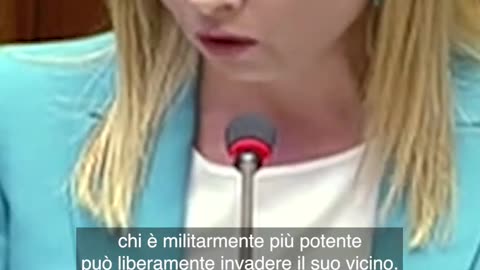 Quando LADY ASPEN NATO Giorgia Meloni parlò della situazione in Russia sulla guerra in Ucraina.Quando una cosiddetta patriota piace ai dem USA,il motivo è uno:non è una patriota che fa gli interessi del proprio popolo,ma dei suoi padroni