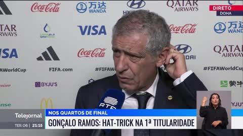 Fernando Santos pós jogo Portugal vs Suiça | Mundial Qatar 2022