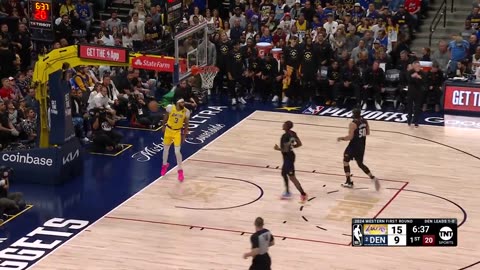 NBA LEBRON'S FULL COURT DIME TO AD 👀 LAL-DEN
