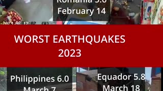 earthquakes in 2023