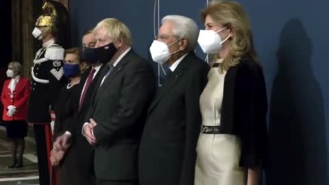 2021: G20 Rome summit - Photos with mask for the press