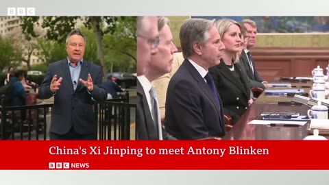 China's Xi Jinping meets US Secretary of StateAntony Blinken | BBC News