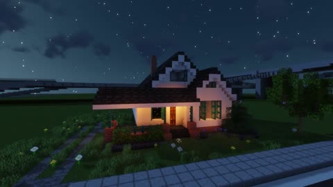 Minecraft Realistic Bungalow || Realistic Bungalow Built In Minecraft