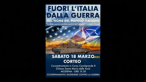 MODENA - 18 marzo 2023 - FUORI L'ITALIA DALLA GUERRA