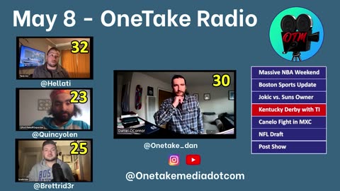 OneTake Radio - May 8