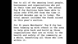 23-1214 - Wholesome Holidays- Successful 41st Merchants’ Toy N Joy Auction celebrated