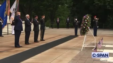 President Trump honors the fallen at the Tomb of the Unknown Soldier, Memorial Day 2020 🫡 🇺🇸