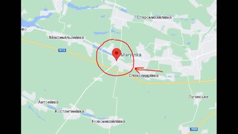 The town of Maryinka in Donetsk oblast has been partially taken by the Russian Forces.