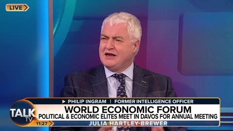 TalkTV - Quasi-Religious Nonsense! Julia Hartley-Brewer TAKES AIM At Davos 2024