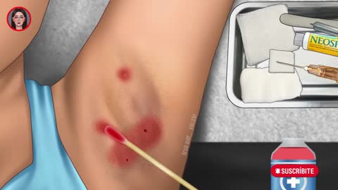 ASMR Remove unmanaged piercing pus, remove unmanaget pierking pus,piercing