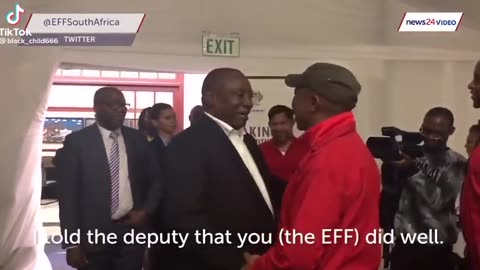 Ramaphosa congratulate Malema on 20march 2023 "shutdown"