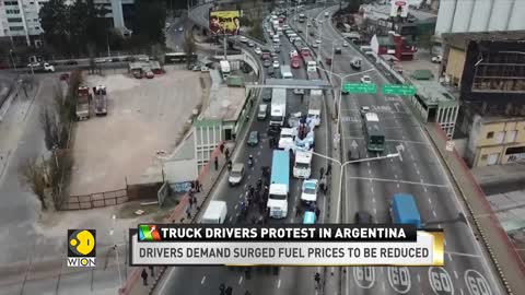 Argentina: Truck drivers protest against surging fuel prices