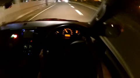 The best night drive with Toyota hiace