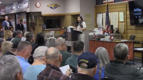 RINOs vs Patriots Saline County GOP Meeting Jennifer Lancaster reads rules