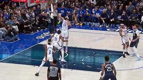 NBA - Daniel Gafford's first bucket with the Mavs! Thunder-Mavs