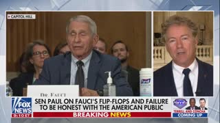 Rand Paul Announces He's Formally Requesting a Criminal Referral Against Dr. Fauci