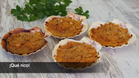They were always done like this! Baked scallops. Original Galician recipe.